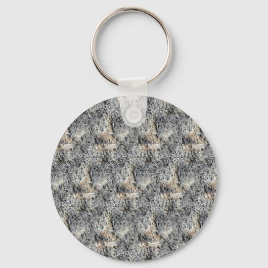 Porte-clés Pierre poreuse | Motif facturé | (Recto)