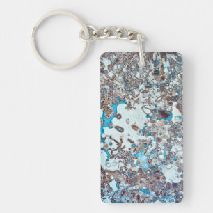Porte-clés pierre texture roche bio motif marbre géologie