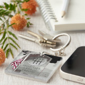 Porte-clés Pierre tombale MANUELLE (Devant Droit)