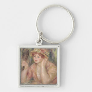 Porte-clés Pierre une femme de Renoir   avec un miroir