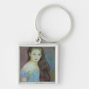 Porte-clés Pierre une jeune fille de Renoir avec des yeux