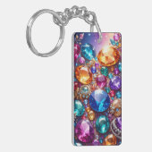 Porte-clés Pierres et Bijoux Colorés (Devant gauche)