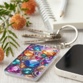 Porte-clés Pierres et Bijoux Colorés (Devant droit)