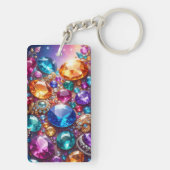 Porte-clés Pierres et Bijoux Colorés (Dos)