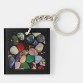 Porte-clés Pierres précieuses colorées (Dos)