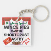 Porte-clés Pies de minces moulées dans la pâte à croûte court (Dos)