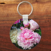 Porte-clés Pies roses et blanches (Recto)