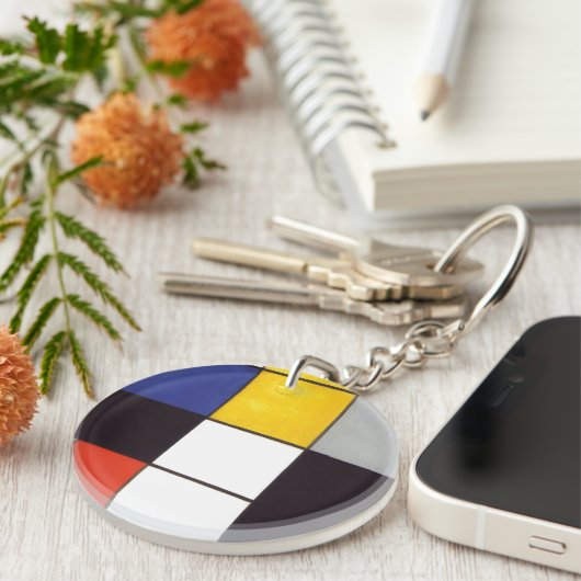 Porte-clés Piet Mondrian-1306 (Devant droit)