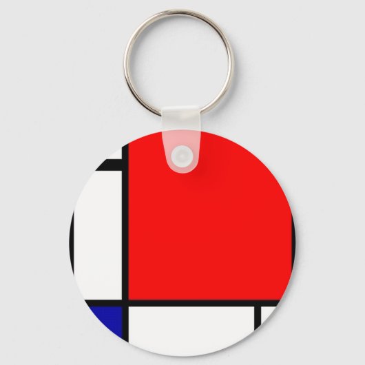 Porte-clés Piet Mondrian - Art néoplastique (Recto)