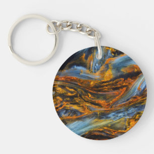 Porte-clés Pietersite à motifs