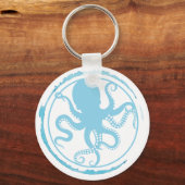Porte-clés Pieuvre Bleue Côtière 2 (Recto)
