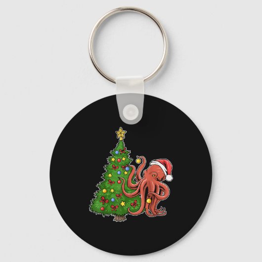 Porte-clés Pieuvre de Noël (Recto)