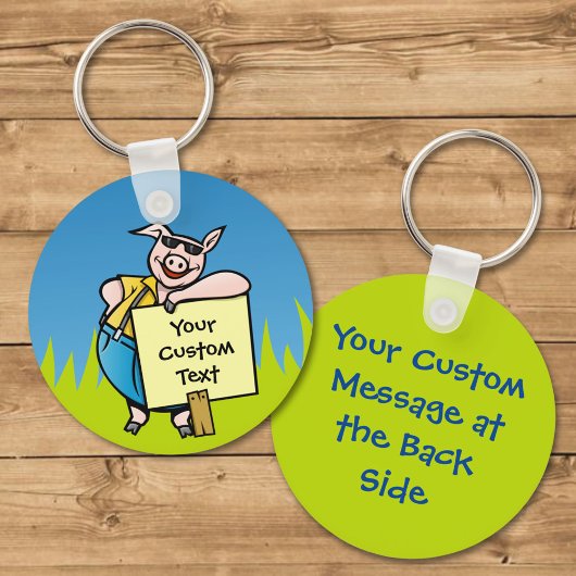 Porte-clés Pig avec Porte - clé de connexion