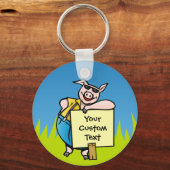 Porte-clés Pig avec Porte - clé de connexion (Recto)