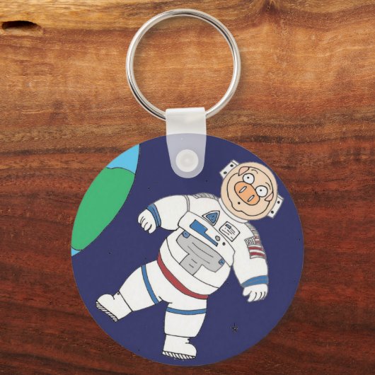 Porte-clés Pig dans l'espace (Recto)