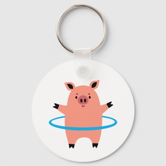 Porte-clés Pig Hula Hoop (Recto)