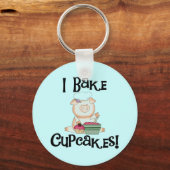 Porte-clés Pig I Bake Cupcakes Tshirts et cadeaux (Recto)