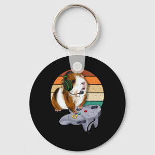 Porte-clés Pig Vidéo Jeu Faune Animal Cadeau Guinée Pig Gam