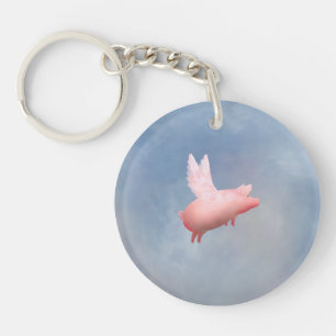 Porte-clés Pig volant