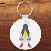 Porte-clés Pigeon avec chaussures (Recto)
