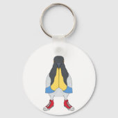 Porte-clés Pigeon avec chaussures (Verso)