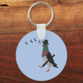 Porte-clés Pigeon en ville drôle (Verso)