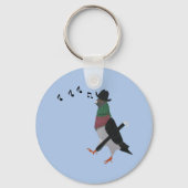 Porte-clés Pigeon en ville drôle (Verso)