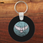 Porte-clés Pigeon Retro (Recto)