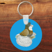 Porte-clés Pigeon Trompette AOC Baldhead (Recto)