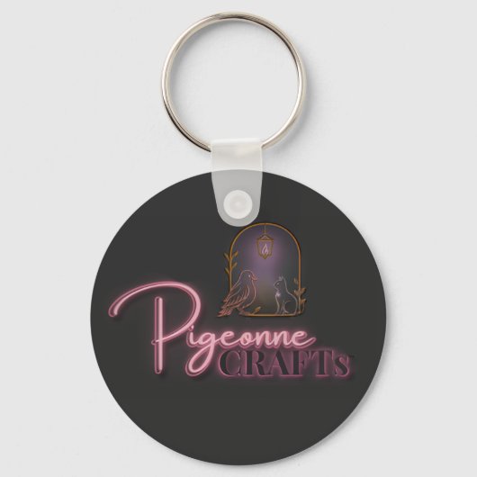 Porte-clés Pigeonne Crafts Logo v2 – Keychain (Recto)