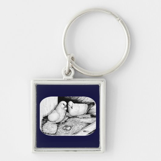 Porte-clés Pigeons de glace (Devant)