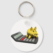 Porte-clés Piggy Bank Sur Un Porte - clé Calculateur (Verso)