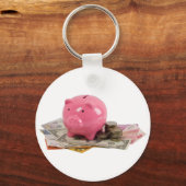 Porte-clés Piggy banque et argent (Recto)