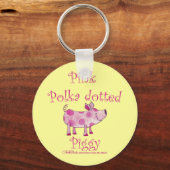 Porte-clés Piggy Piggy Pointe Rose (Recto)