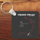 Porte-clés Pikes Peak Colorado USA Route 01 (Recto)