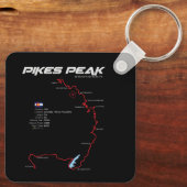 Porte-clés Pikes Peak Colorado USA Route 01 (Verso)