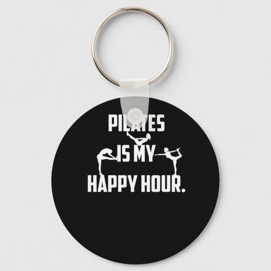 Porte-clés Pilates est mon happy hour (Recto)