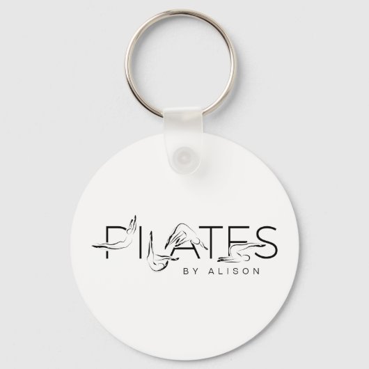 Porte-clés Pilates Instructor Pilates Lettres Classique (Recto)