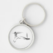 Porte-clés Pilates Pose Pull Up Pose - Cadillac (Devant)