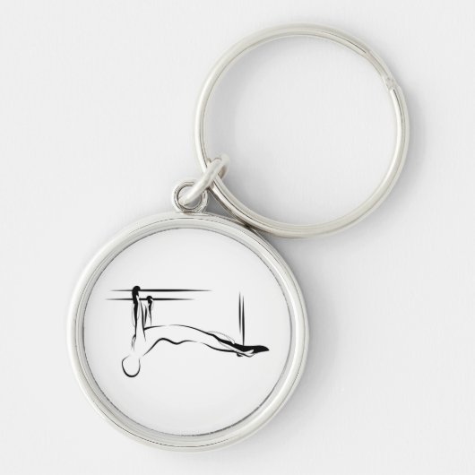 Porte-clés Pilates Pose Pull Up Pose - Cadillac (Devant)