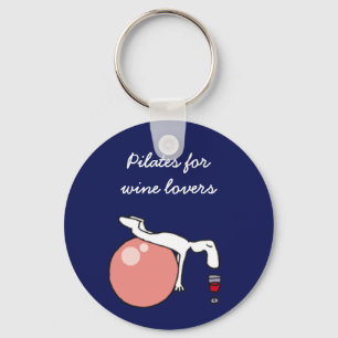 Porte-clés Pilates pour des amateurs de vin porte - clé,