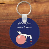 Porte-clés Pilates pour les amateurs de vin porte - clé, viol (Recto)