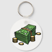 Porte-clés Pile d'argent avec pièces de monnaie (Recto)