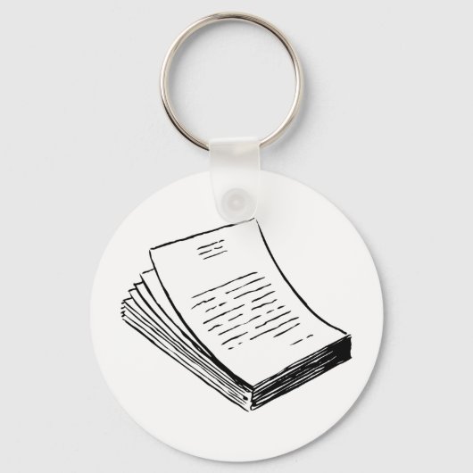 Porte-clés Pile De Papier (Recto)