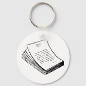 Porte-clés Pile De Papier (Verso)