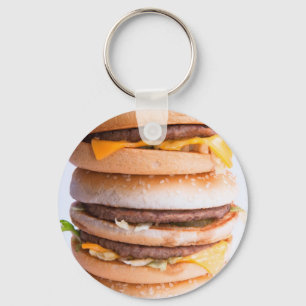 Porte-clés Pile d'hamburgers