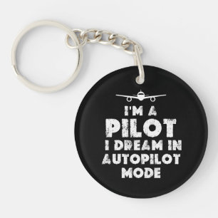 Porte-clés Pilote amusant