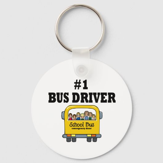 Porte-clés Pilote de bus numéro un (Recto)