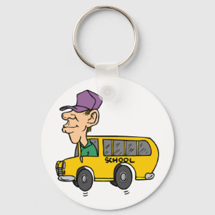 Porte-clés Pilote de bus scolaire