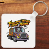 Porte-clés Pilote de camion Halloween (Verso)